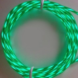 EL Flowing Effect Wire with Inverter - Green