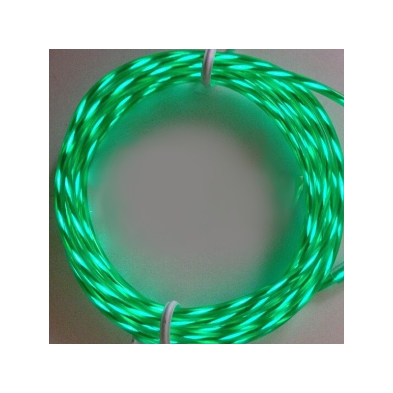 EL Flowing Effect Wire with Inverter - Green