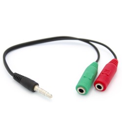 Microphone and Headphone Splitter