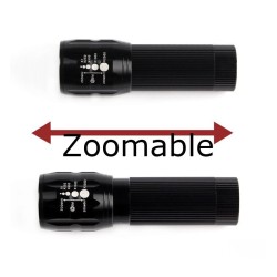 Zoomable Tactical Flashlight 2000 Lumens