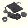 Clip-On Macro, Fisheye & Wide Angle Lens Kit for Phones