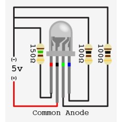 Jumbo RGB LED - 10mm Common Anode