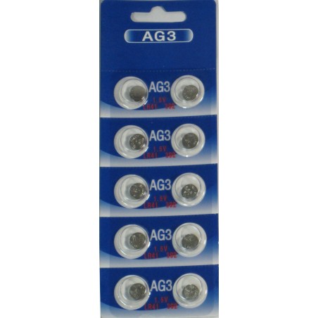 AG3 LR41 392 1.5V Button Cell Batteries (10 pack)