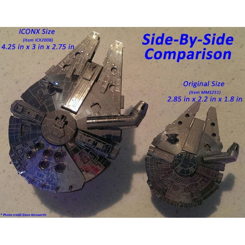 Iconx Large Millenium Falcon Steel Model