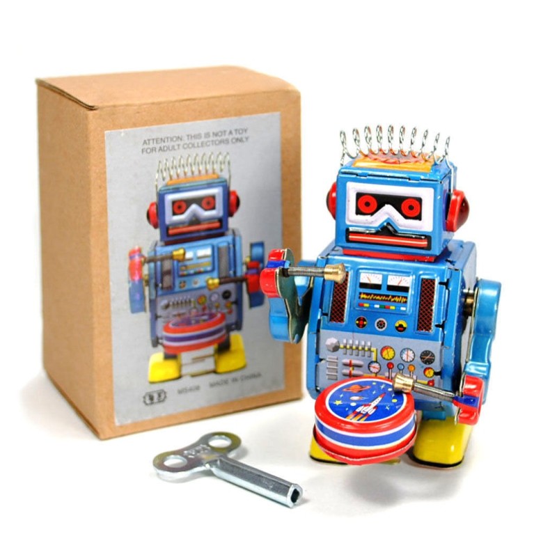 Drumming Tin Robot