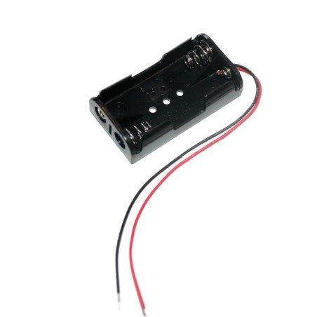2 AA Battery Holder with Wires