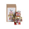Gold Drumming Tin Robot