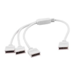 Female 1 to 3 4P RGB LED Strip Splitter Cable