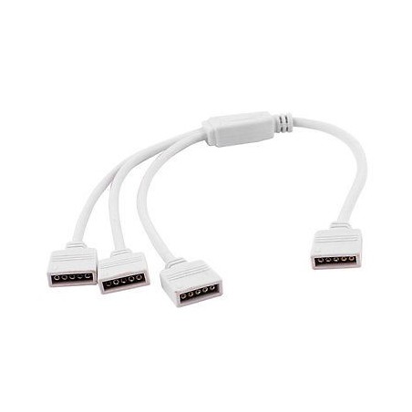 Female 1 to 3 4P RGB LED Strip Splitter Cable
