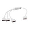 Female 1 to 3 4P RGB LED Strip Splitter Cable
