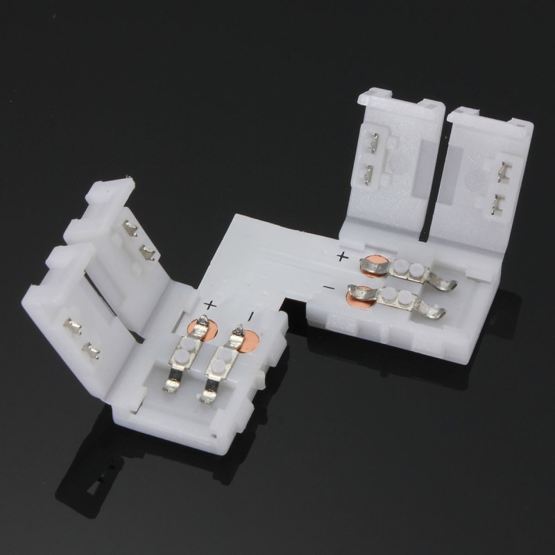 Right Angle 2 Pin LED Strip Coupler