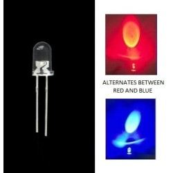 Alternating Red and Blue LED