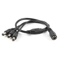 3 way DC Power Cable Splitter 5.5x2.1mm