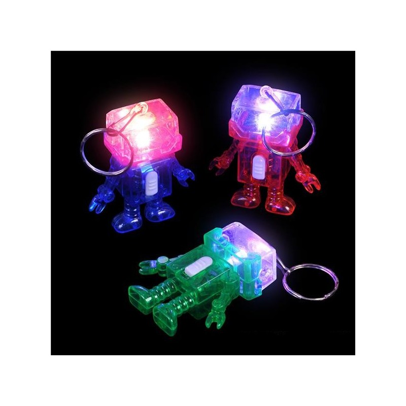 Light Up Robot Keychain