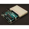 Plastic Mounting Plate for Breadboard and Arduino with Rubber Feet
