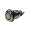 Metal Pushbutton - Latching 18mm Blue