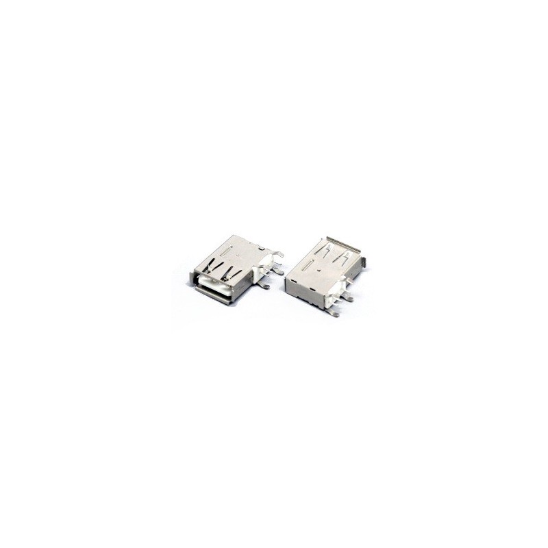 Female USB Port Solder Connector Type A Side Mount