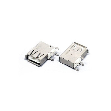 Female USB Port Solder Connector Type A Side Mount