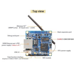 Orange Pi Zero: 256/512MB RAM 1.2Ghz Quad-Core Processor with Wifi