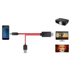 11 pin MHL Micro USB to HDMI Adapter Cable