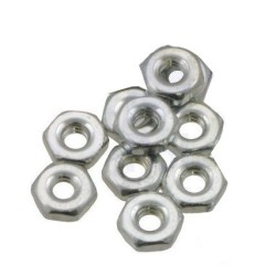 2-56 x 3/16" x 1/16" Hex Machine Screw Nuts (10pk)