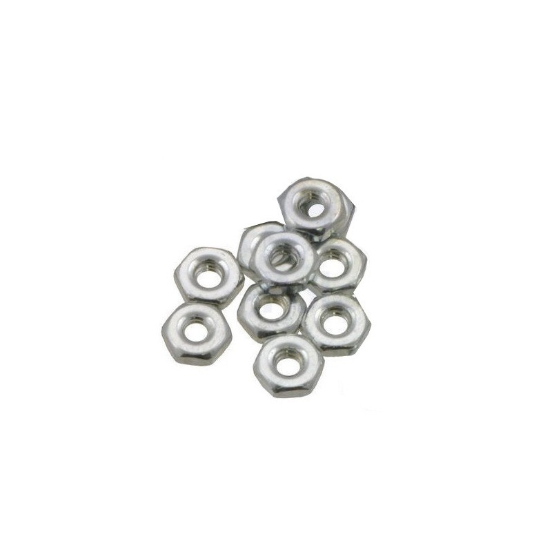 2-56 x 3/16" x 1/16" Hex Machine Screw Nuts (10pk)