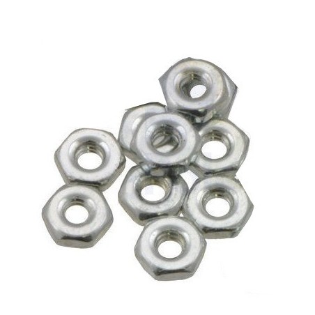2-56 x 3/16" x 1/16" Hex Machine Screw Nuts (10pk)