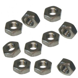 6-32 x 5/16" x 7/64" Hex Machine Screw Nuts (10pk)