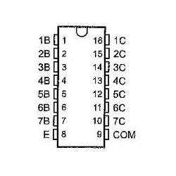 Darlington Transistor Array 5V Input : ULN2003 (Arduino Compatible)