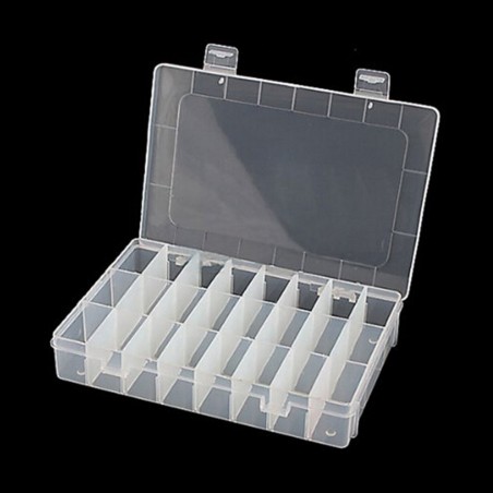 24 Compartment Electronics Storage Box