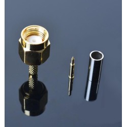Male SMA Crimp Connector