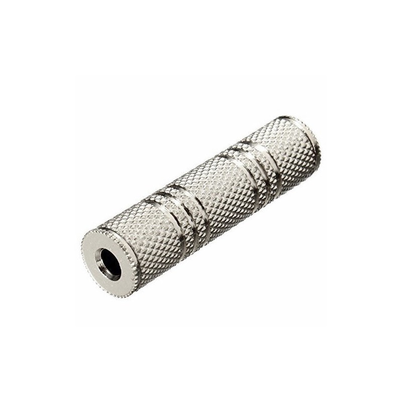 1/8" Coupler : Mono Female 3.5mm to Female 3.5mm