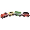 Big Engine Train 4pc Wooden Train Set