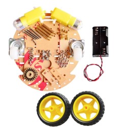 Round Robot Chassis Kit (Arduino & Raspberry Pi Compatile)