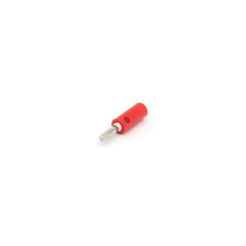 Red Banana Plug with Set Screw