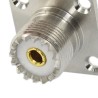 UHF Female SO239 Panel Mount Flange Deck Mount Solder Cup RF Connector 