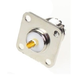 UHF Female SO239 Panel Mount Flange Deck Mount Solder Cup RF Connector 