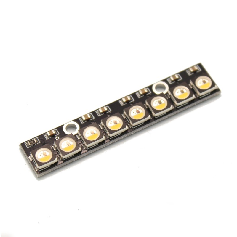 8 x 5050 RGBW LED Stick - Natural White 4500K (Neopixel Compatible)