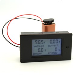 Large Panel-Mount Digital Power Meter - 6.5V to 100VDC up to 20A