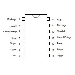 NE556 Dual Timer Chip