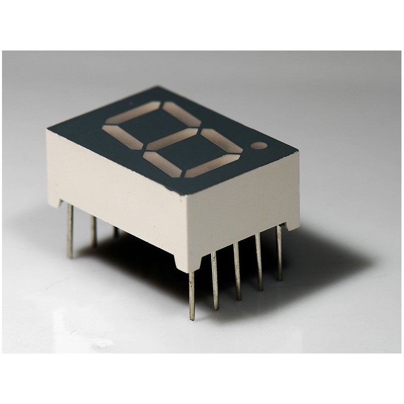 Single Digit Segment Display - Super Bright Red