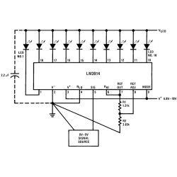 LM3914 LED Bar Dot Display Drive