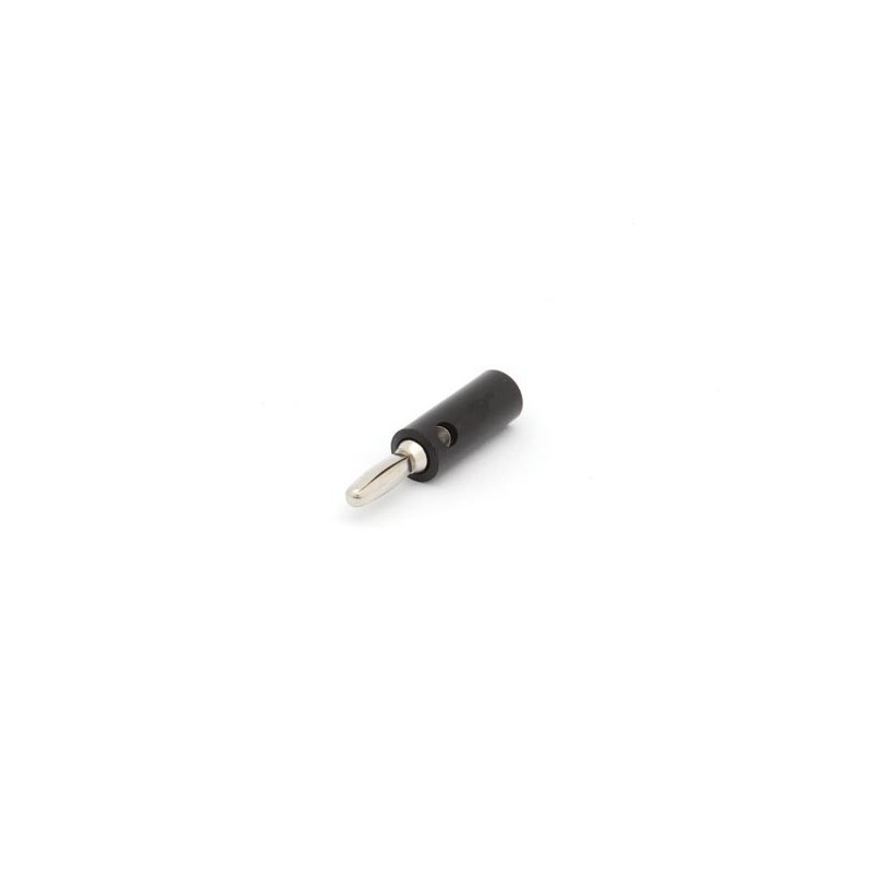 Black Banana Plug with Set Screw