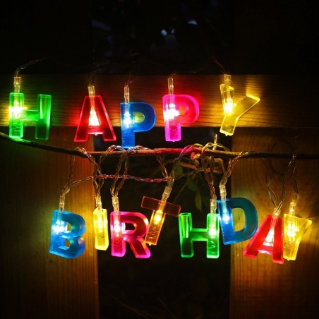 Happy Birthday LED Lights