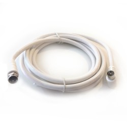 F Type Male Coax Cable to Right Angle PAL Type Male