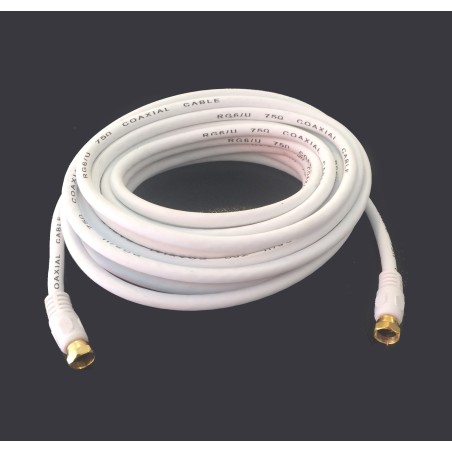 Gold Plated Coax Cable 25ft