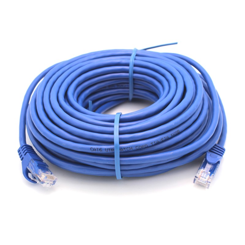 Extra Long 50ft Ethernet Cable Blue CAT6