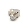 RG6 Coax F Type Male to Female Right Angle Adapter