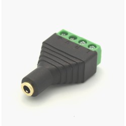 Female 1/8" (3.5mm) 4 Pole Audio Jack with Screw terminals