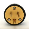 Male Edison Connector - 3 Prong Grounded Power